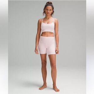 Lululemon Flow Y Nulu Longline Bra *Light Support, A–C Cups - Flush Pink